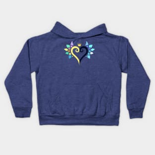 Kingdom Hearts Sora and Riku Connected Heart Kids Hoodie